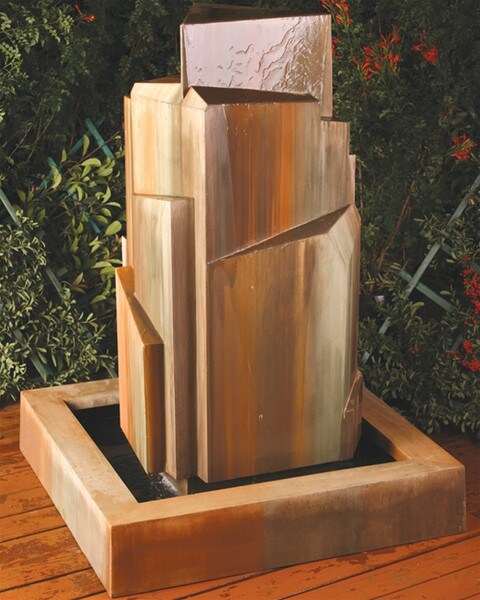 Flourish Contemporary Waterfall Garden Fountain